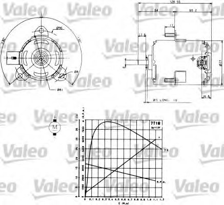 VALEO 698006 Electric Motor, radiator fan